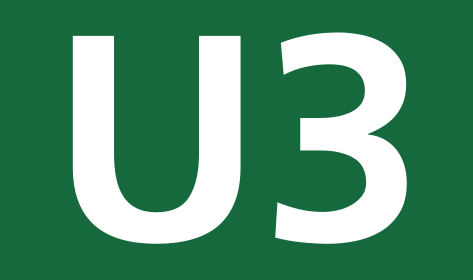 Linienymbol U3 der Berlienr U-Bahn