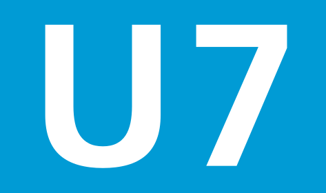 Linienymbol U7 der Berlienr U-Bahn